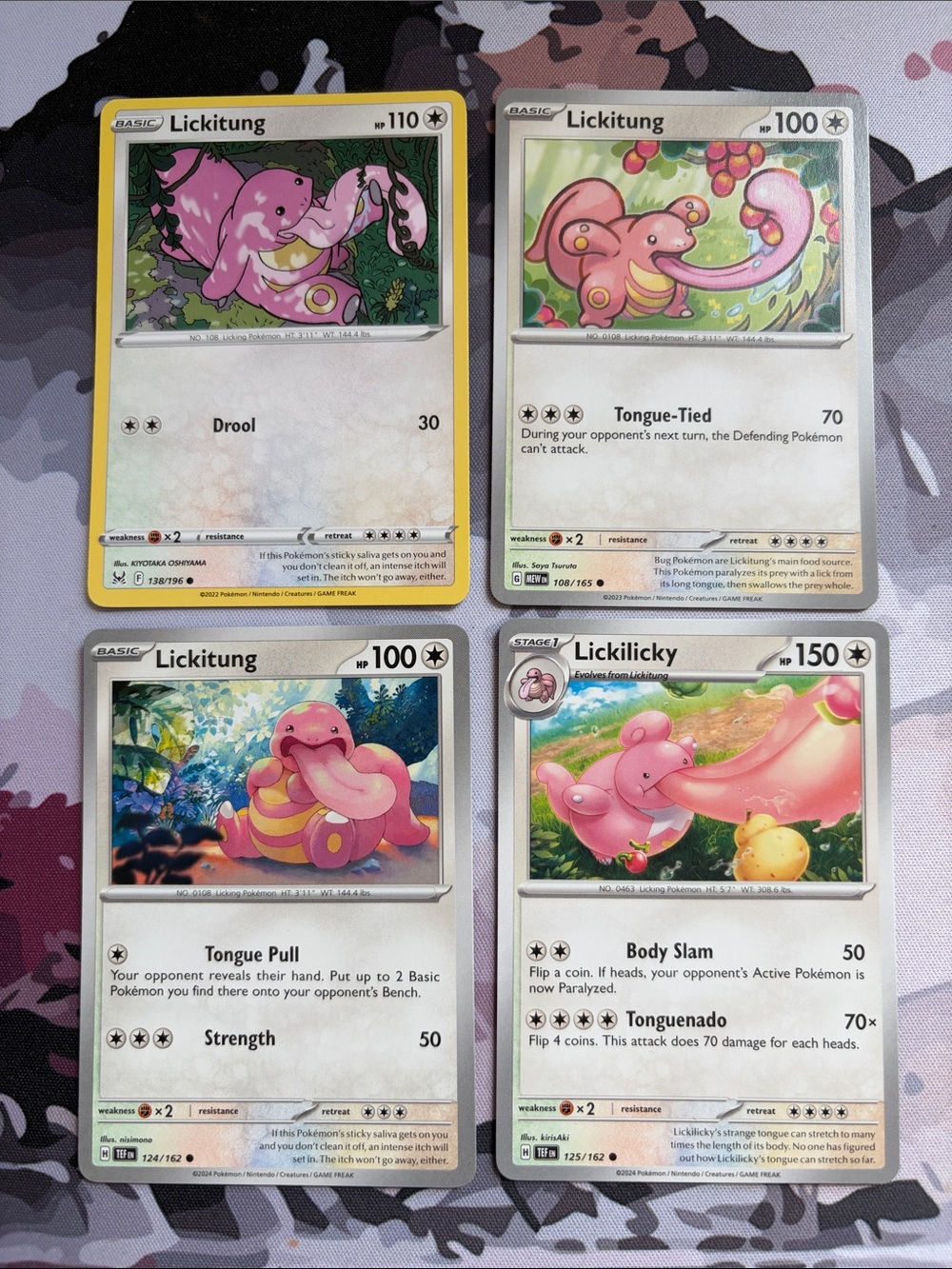 Lickitung & Lickilicky Collection Lot | 4 Pokémon Cards | ✨5/$25✨